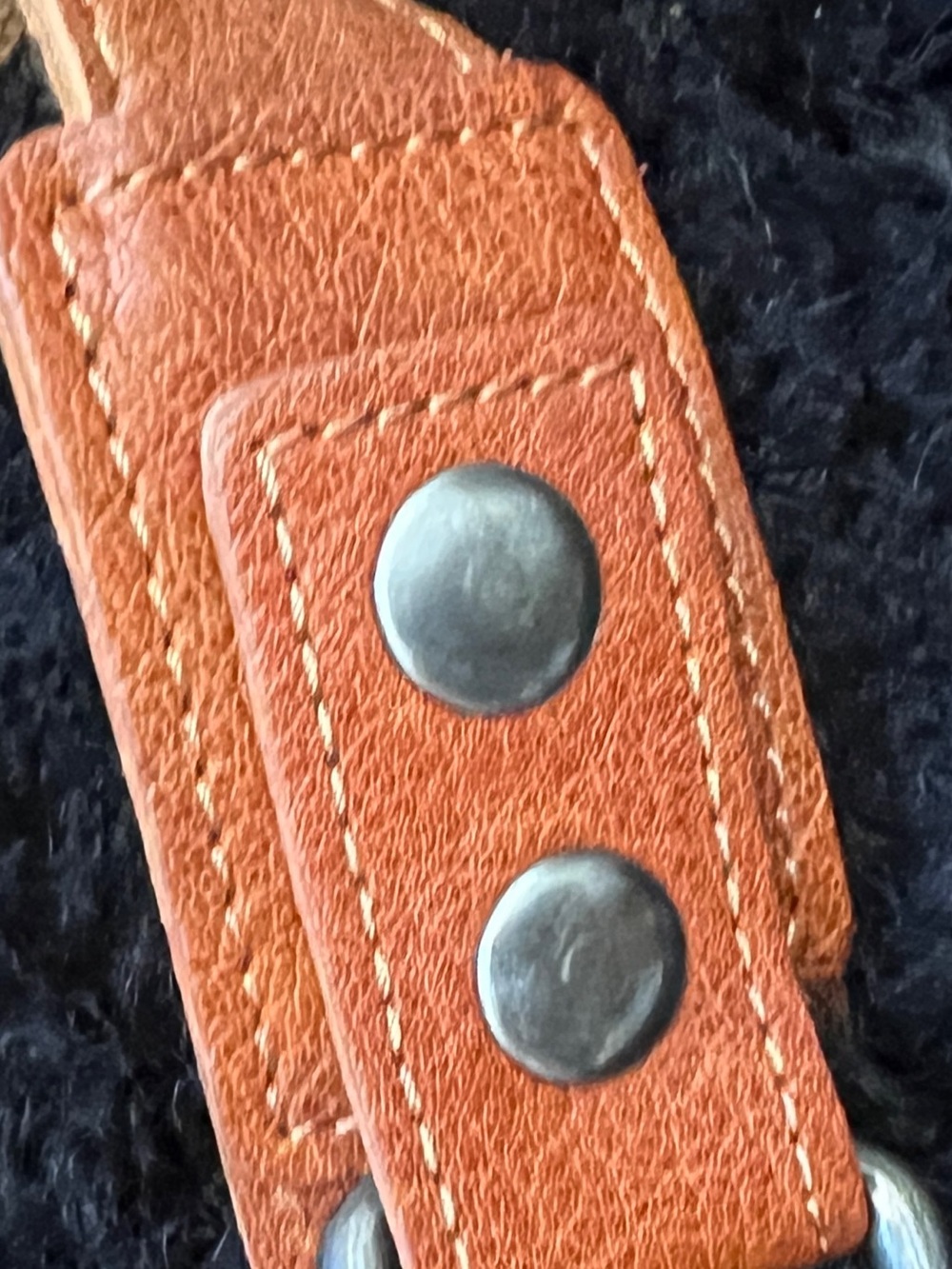 Faux Leather Belt Bag in Cognac Brown - Picture 7 of 10